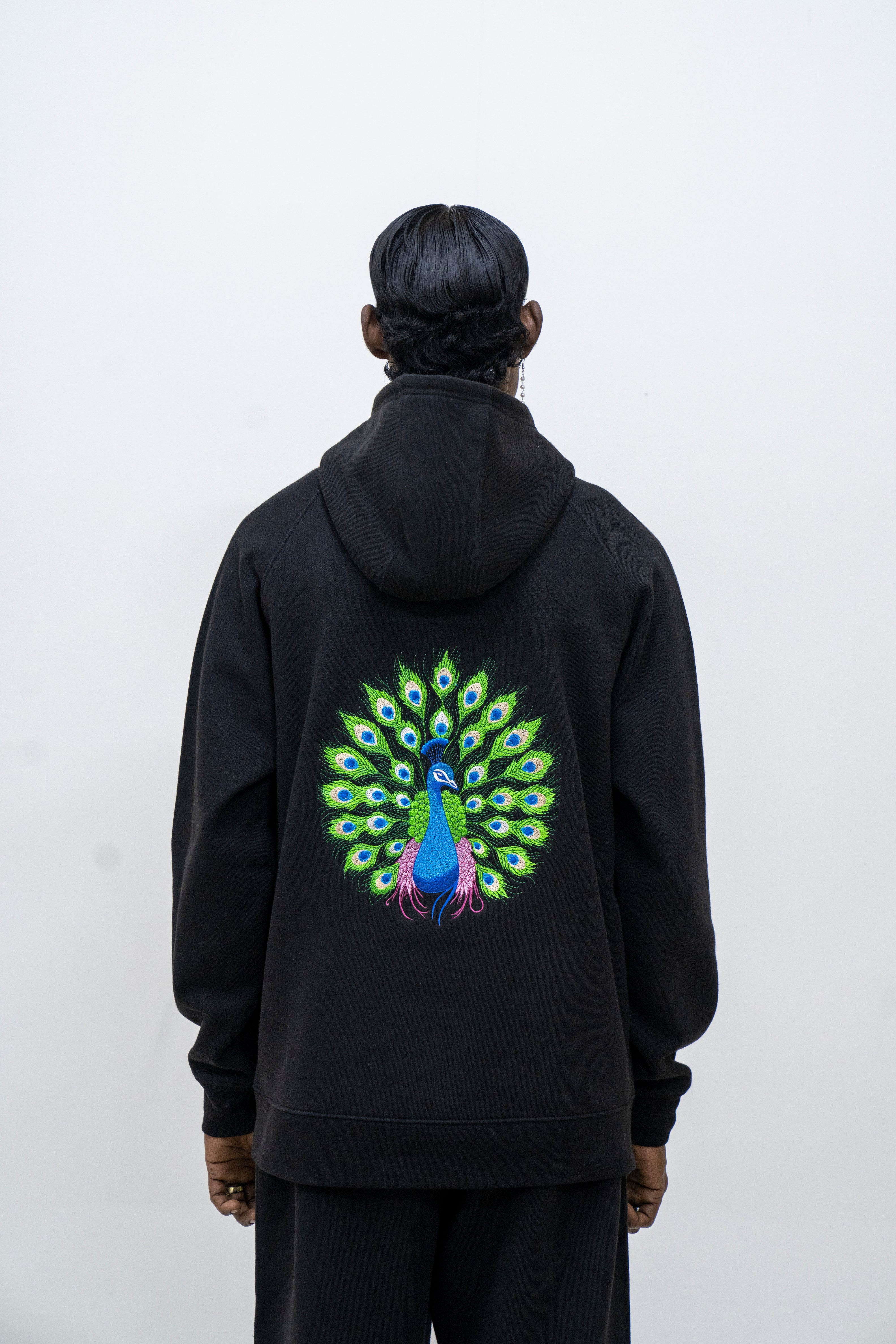 Black Multigraphic Hoodie