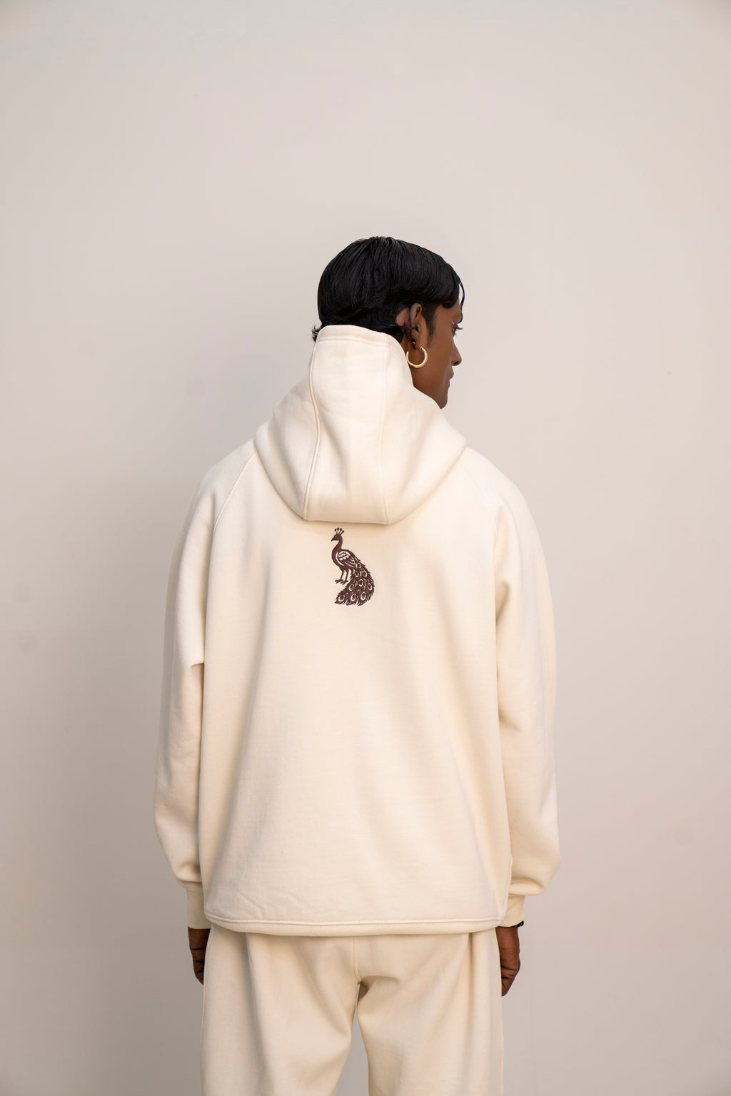 Ivory Cligraphic Hoodie