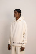Ivory Cligraphic Hoodie