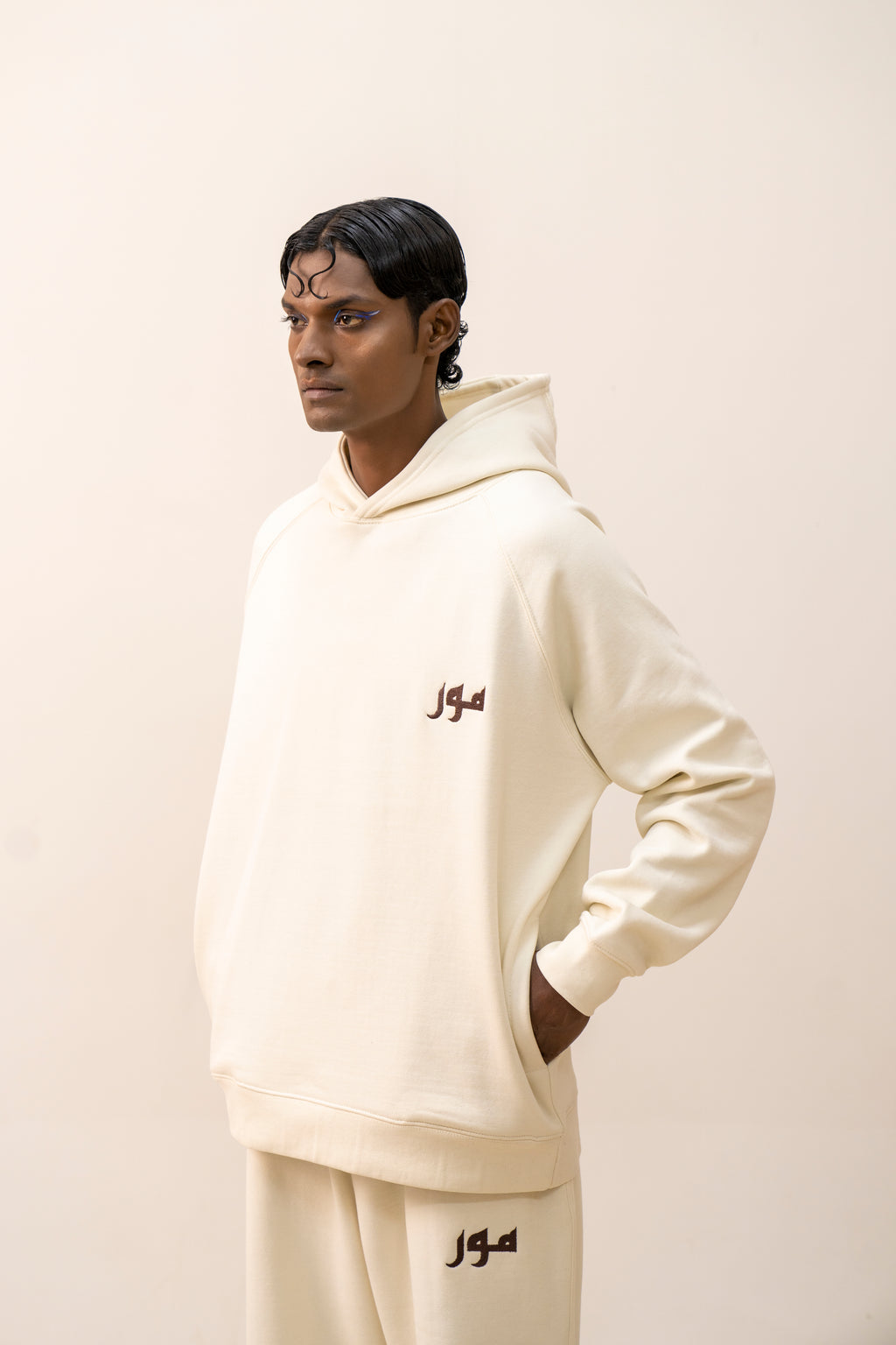 Ivory Multigraphic Hoodie