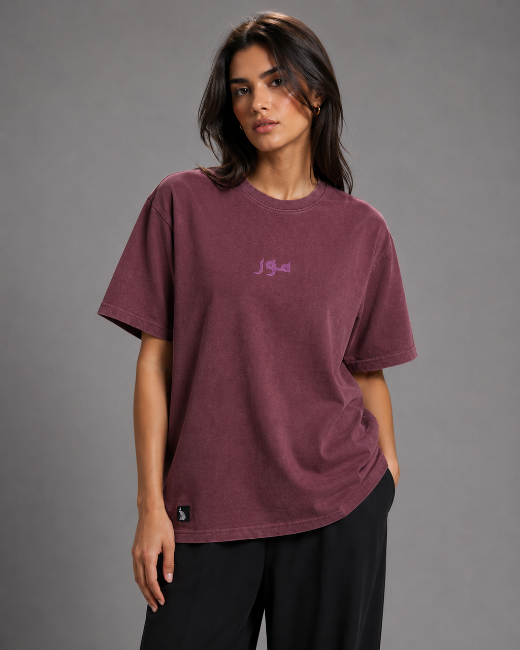 Oversized Acid Wash Tee