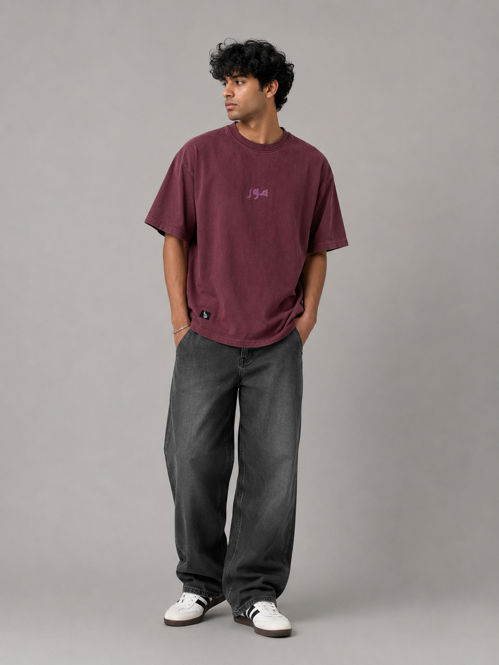 Oversized Acid Wash Tee
