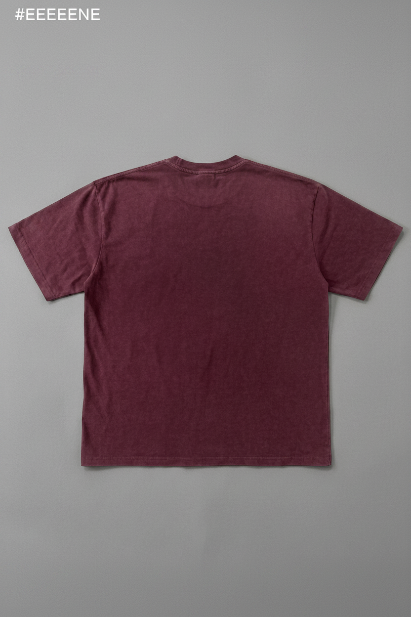 Burgundy Acid Wash - Back