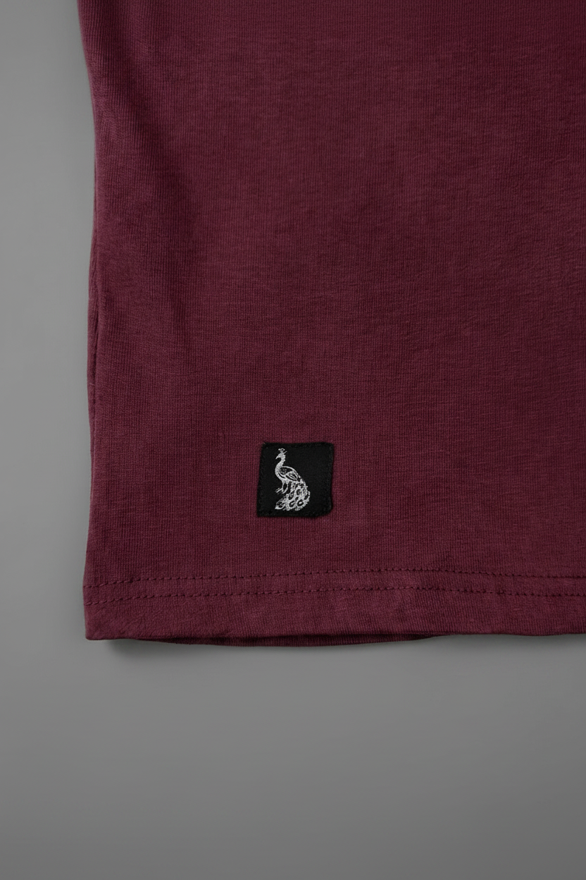 Burgundy Acid Wash - Label Detail