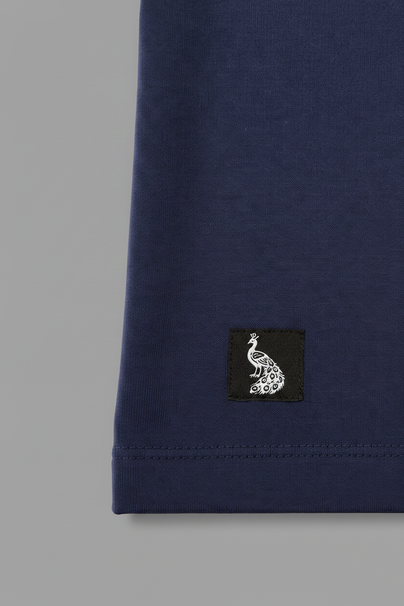 Midnight Blue T-Shirt Hem Label