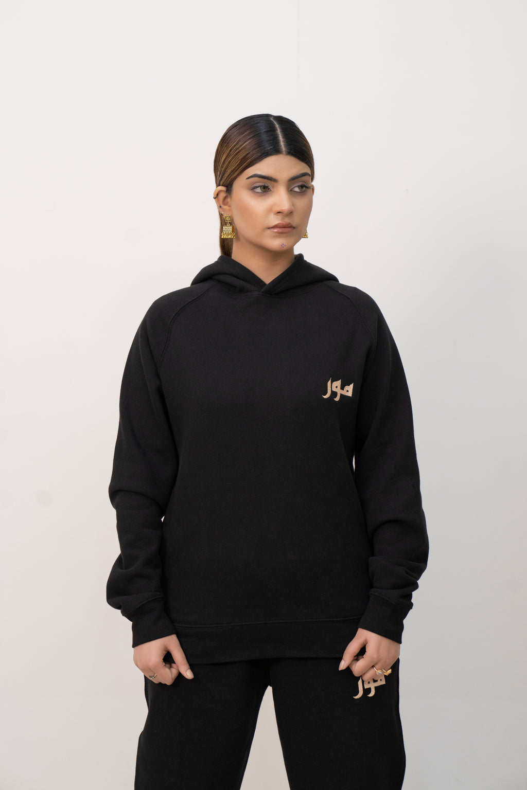 Silver Graphic Hoodie
